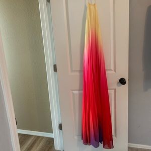 Ombré Backless Dress